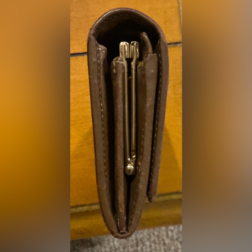 Fendi Brown & Black Zucca Canvas Leather Continental Wallet - Picture 8 of 16